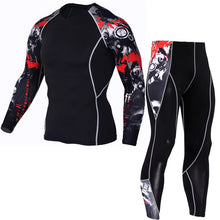 Load image into Gallery viewer, Thermal Mens Underwear   Long Sleeve Fitness Tights Men's Compression Elasticity Quick Dry Breath  Men's Thermal Underwear  4XL